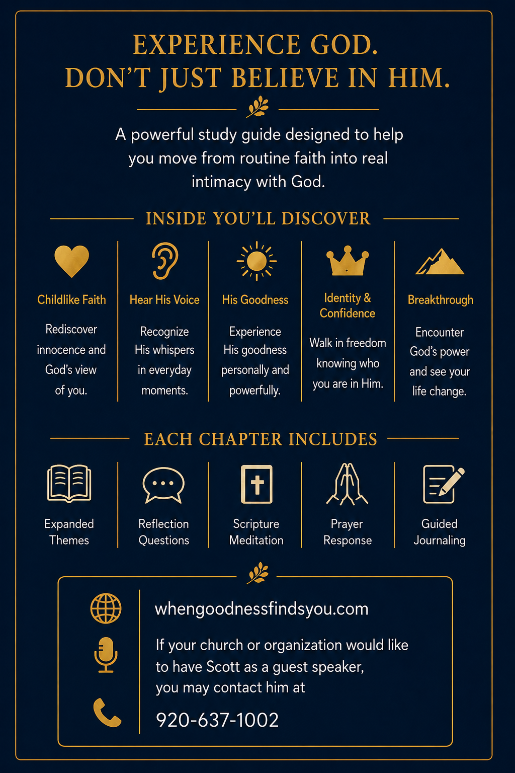 When Goodness Finds You Study Guide: A Journey Into Intimacy With God
